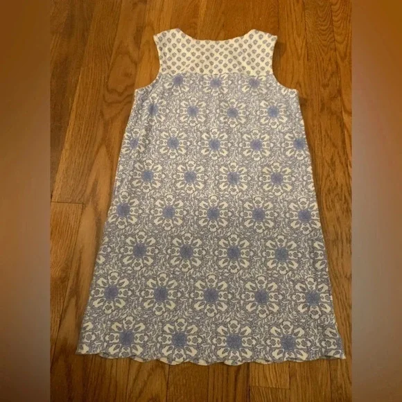 Vineyard Vines Girls Blue White Shift Dress Pima Cotton Preppy Size Small - Picture 8 of 9